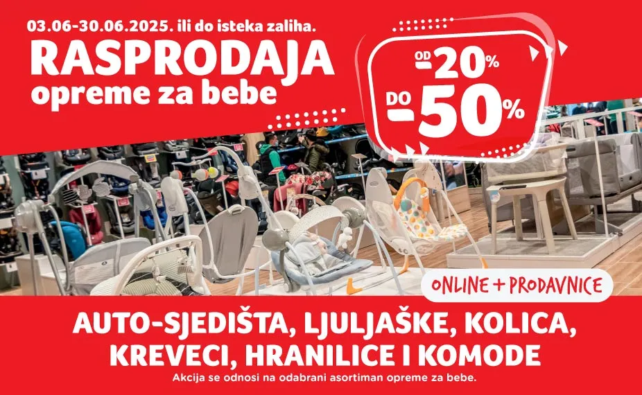 Rasprodaja opreme za bebe