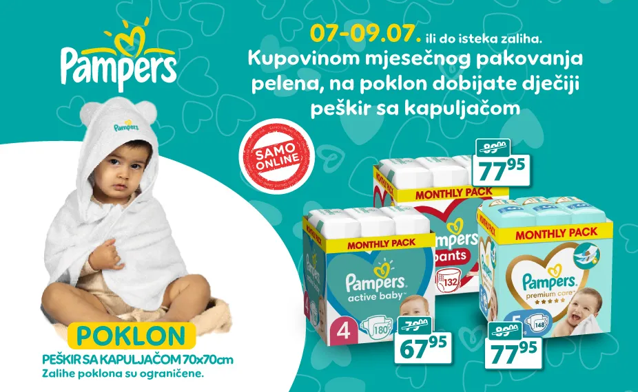 Pampers + peškir