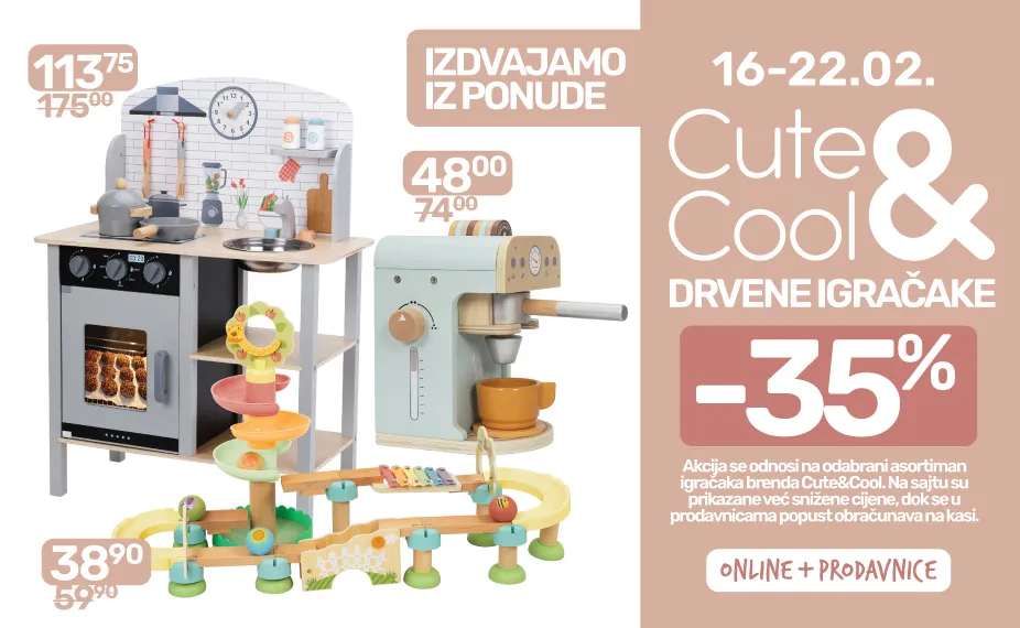 Cute&Cool dvrene igračke