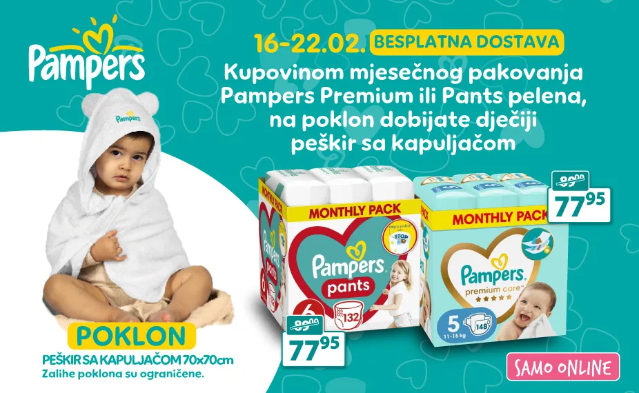 Pampers + peškir