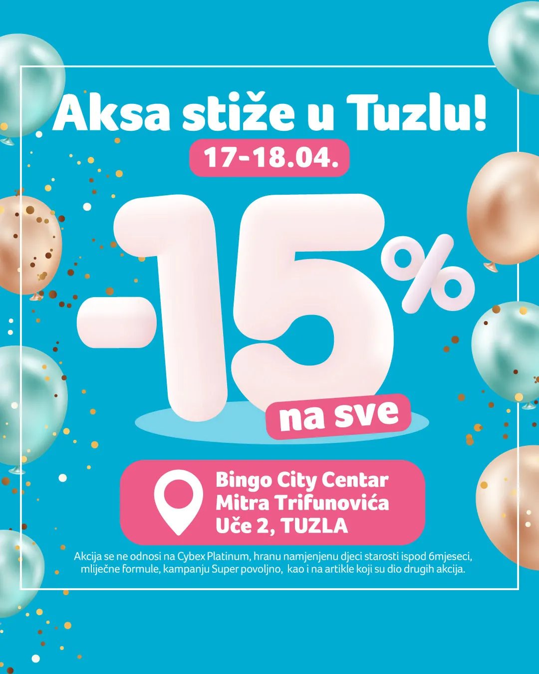 Aksa stiže u Tuzlu!