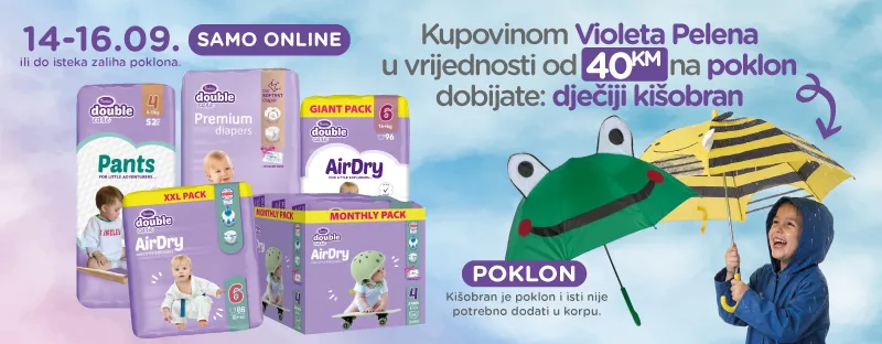 Violeta + kišobran