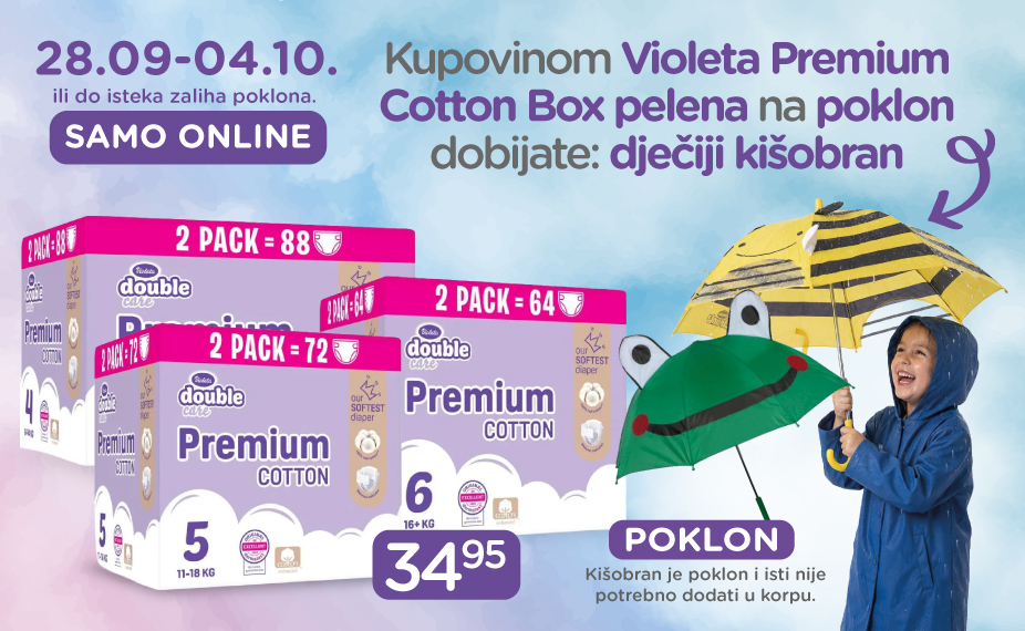 Violeta + kišobran