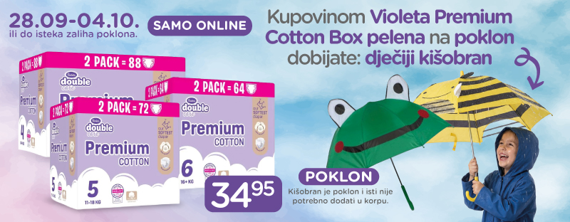 Violeta + kišobran