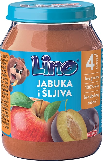Lino kašica jabuka i šljiva 190g 