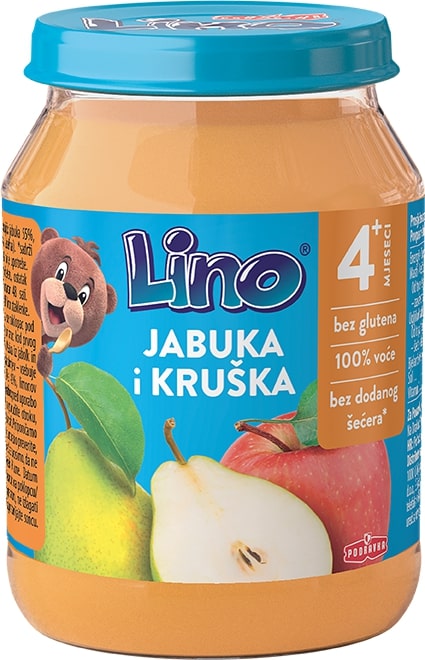 Lino kašica jabuka i kruška 190g 
