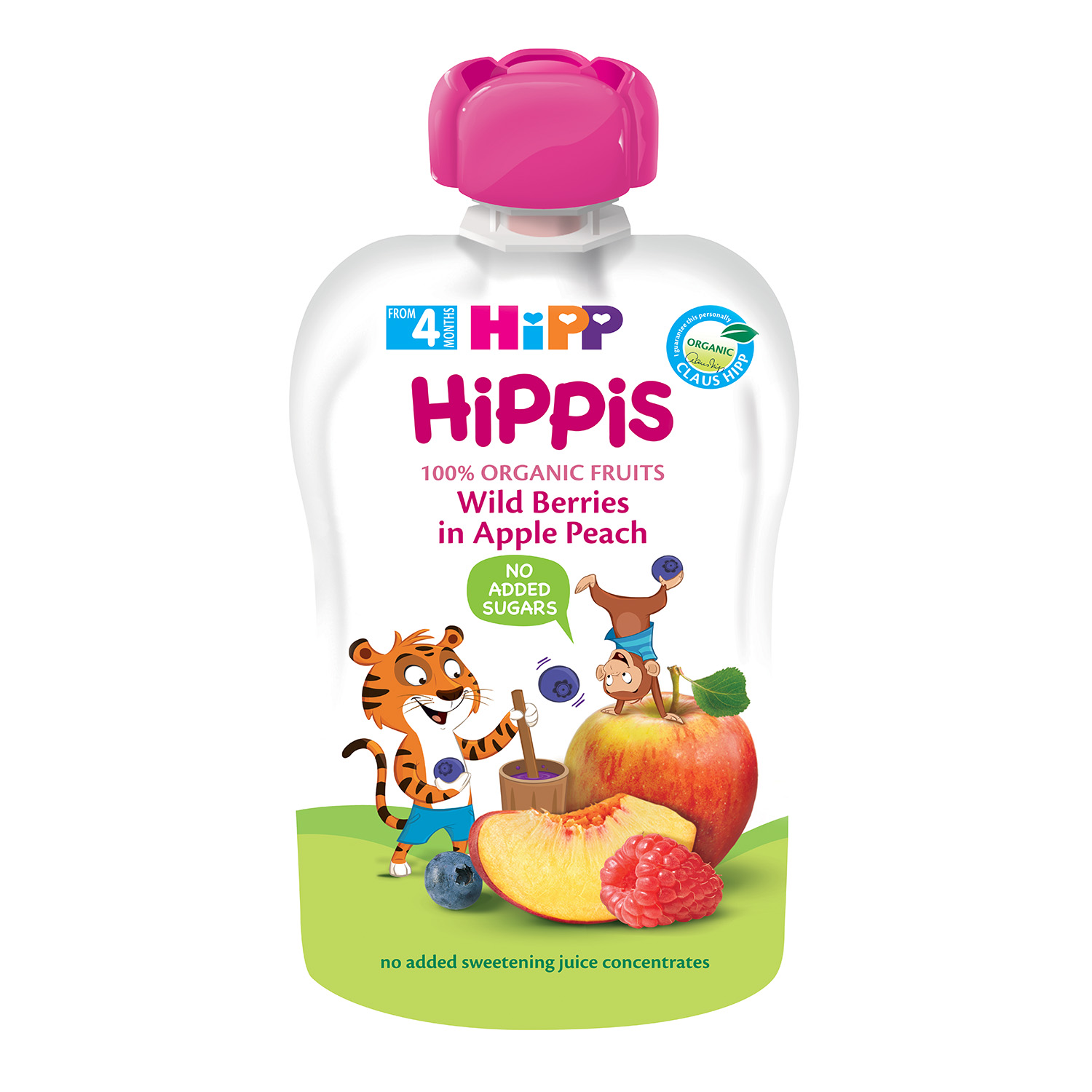 Hipp pouch šumsko voće, jabuka, breskva 100g 