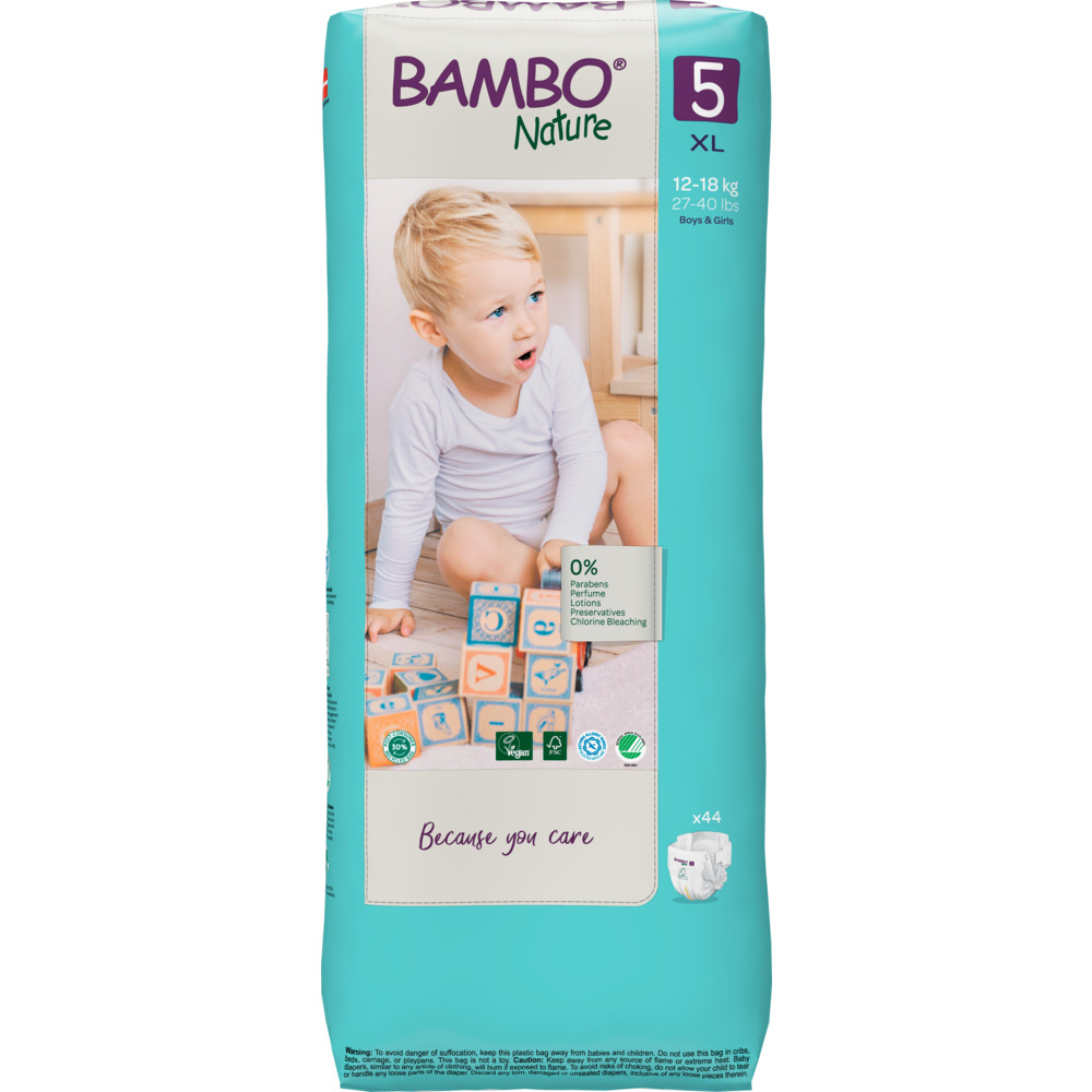 Bambo pelene Nature 5 junior 12-18kg 44kom 