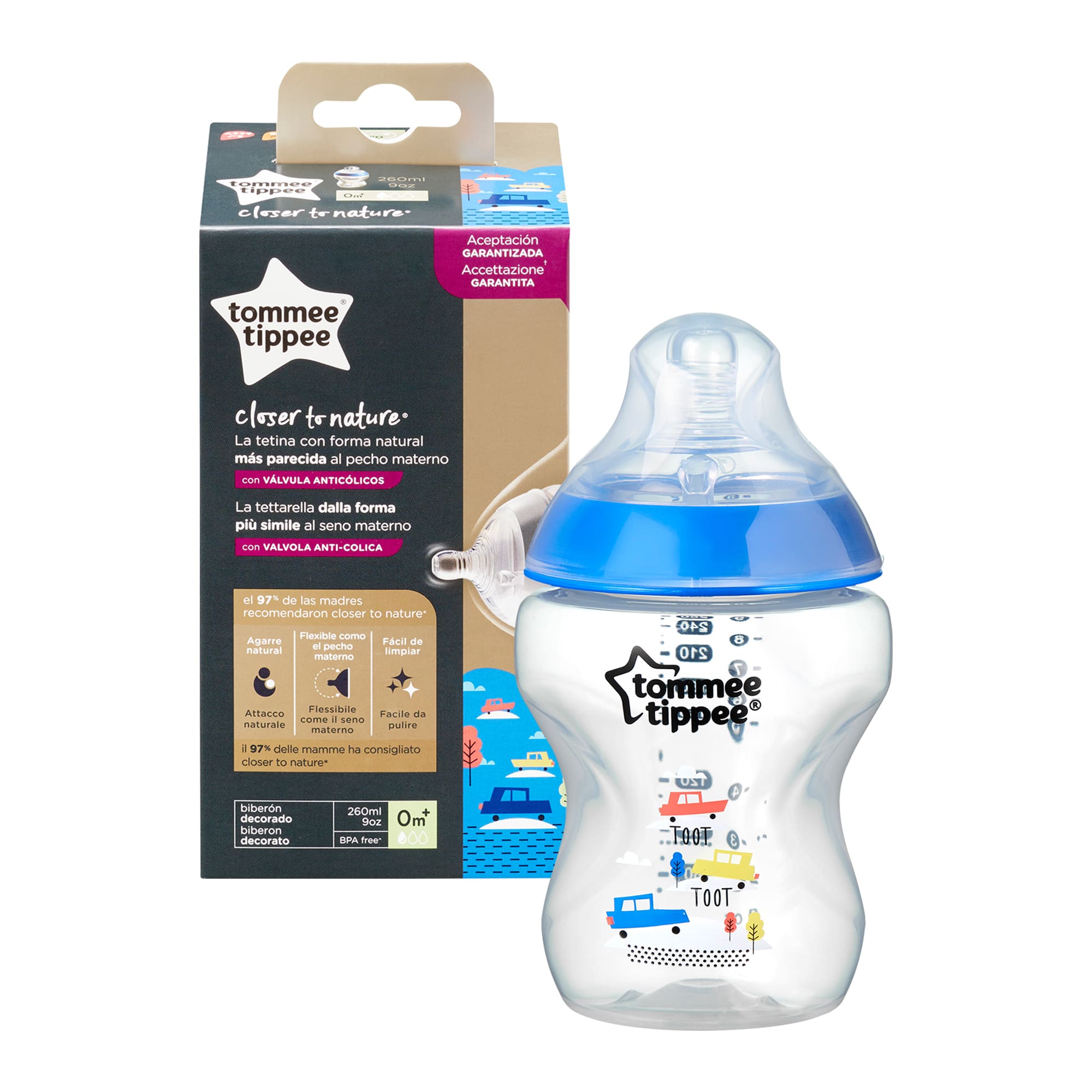 Tommee Tippee dekorativna bočica 260 ml dječak 