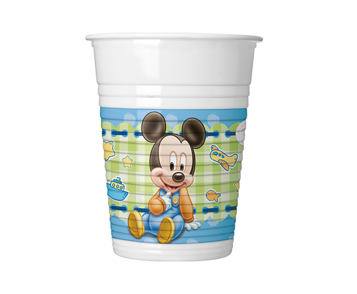 Plastična čaša Mickey baby 8 kom 