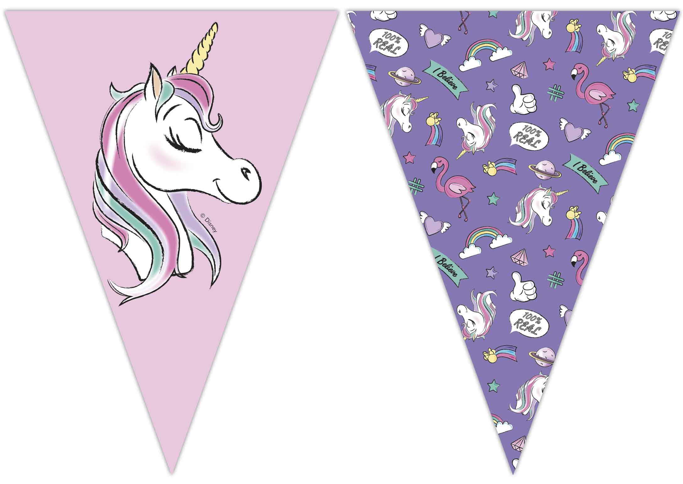 Banner Minnie metallic Disney  9 zastavica 