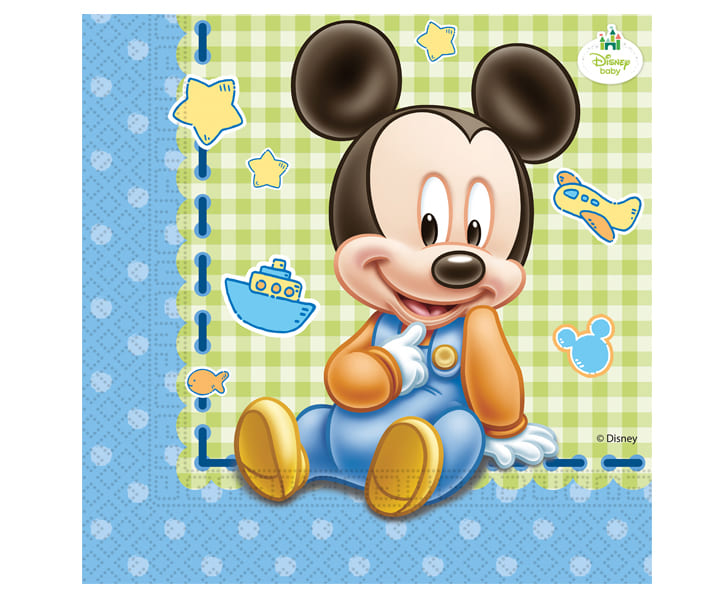 Salvete papirne Mickey baby 33x33 cm 20kom 