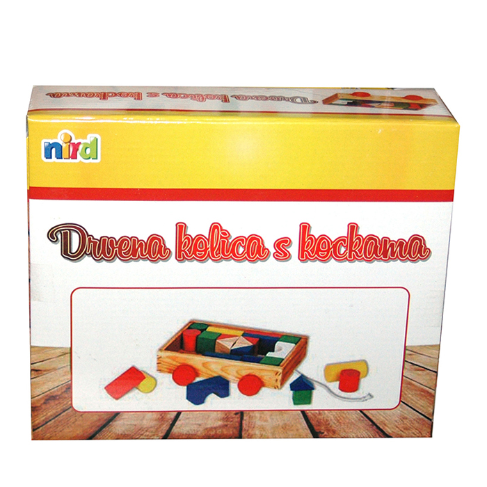 Igr Drvena Kolica S Kockama 