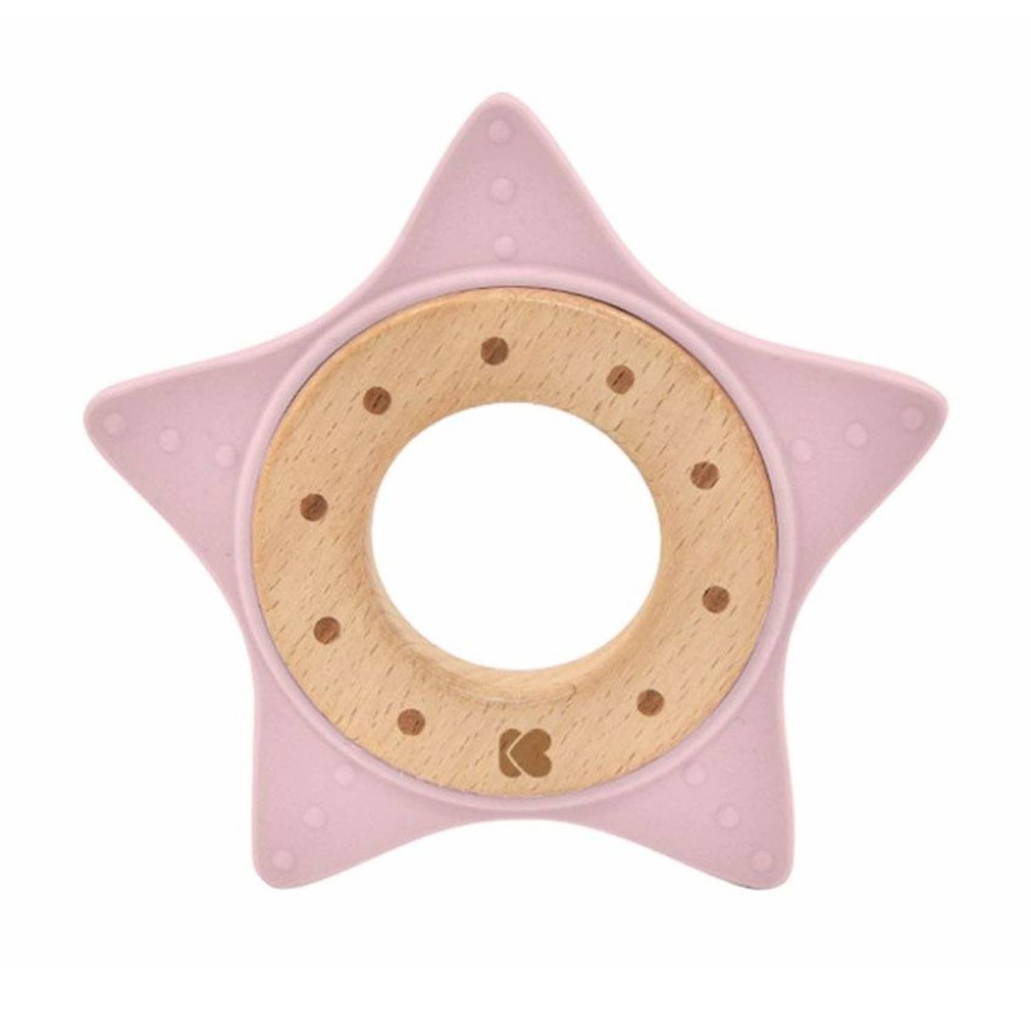 Kikka Boo Silikonska I Drvena Grickalica Star Pink 