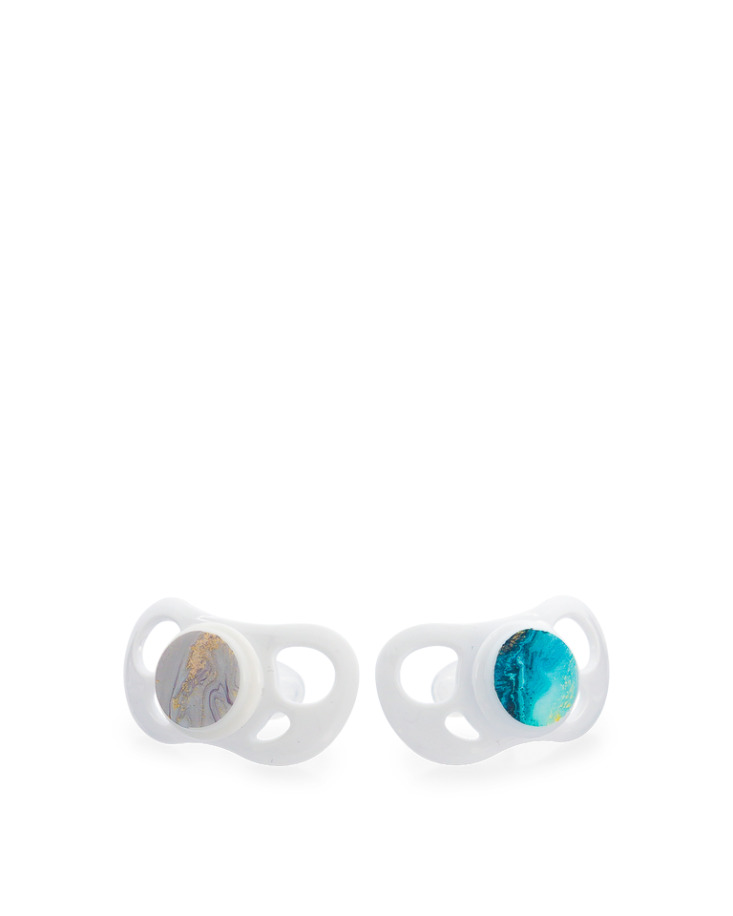 Twistshake 2x duda 6+m marble blue grey 