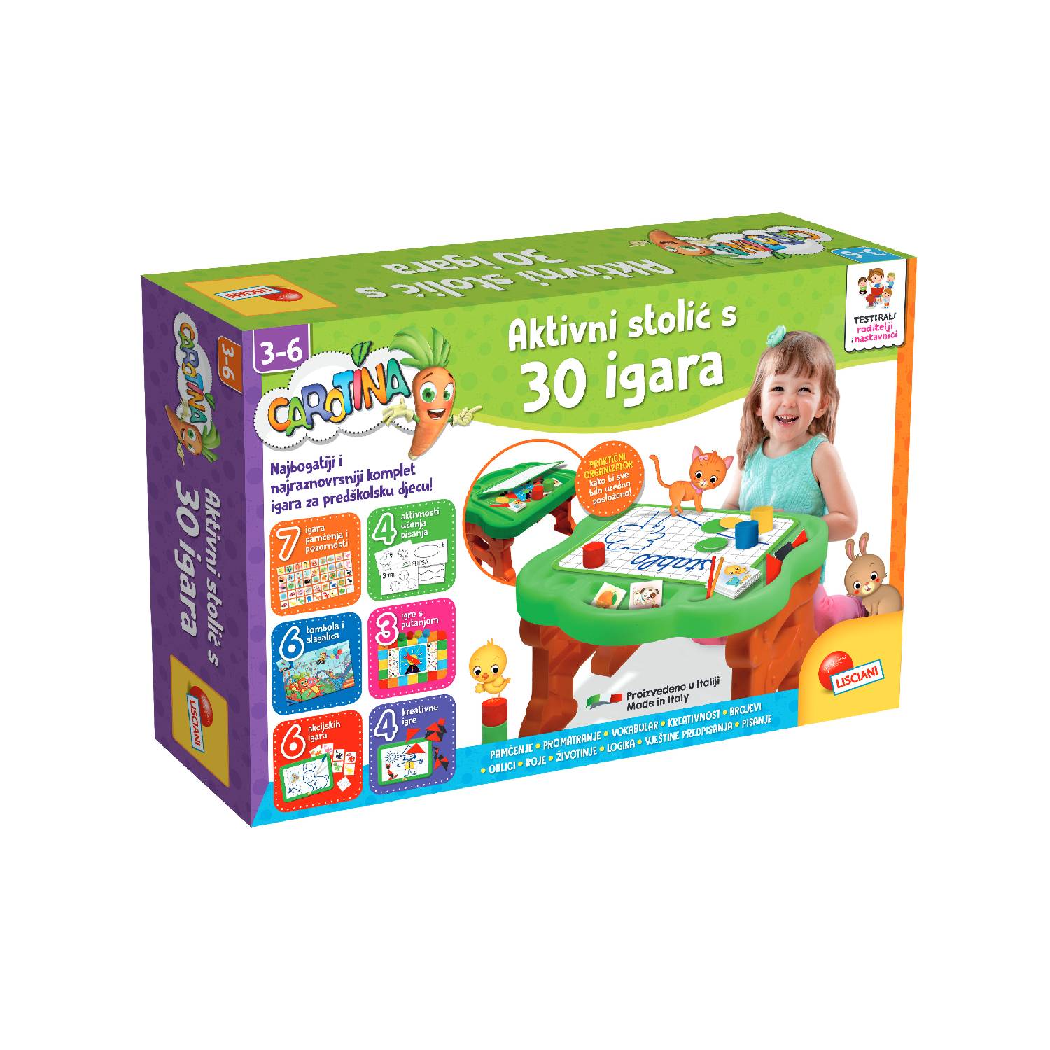 Carotina aktivni stolić s 30 igara 