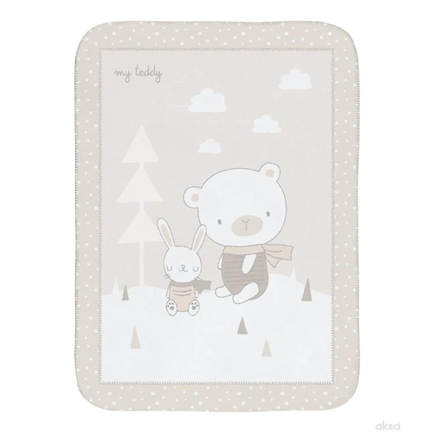 Kikka boo super mekana dekica 80x110 my teddy 
