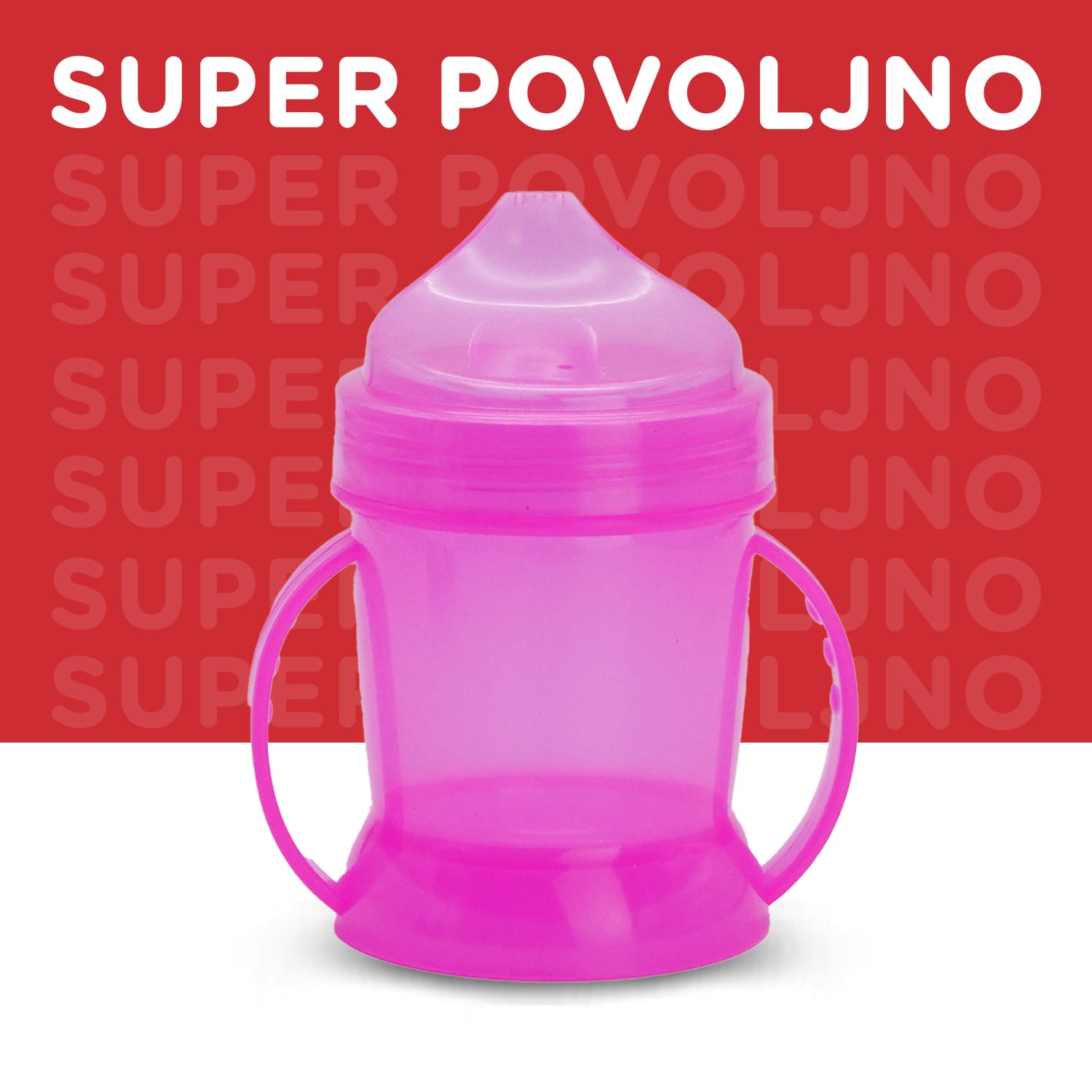 Baby Chef šolja sa ručkom,roze 