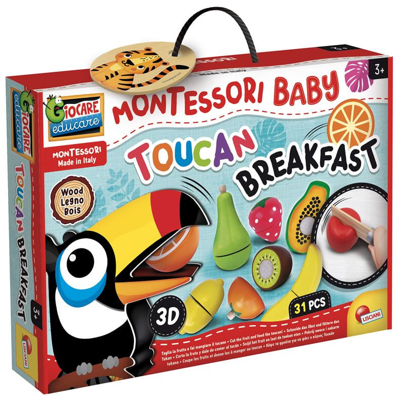 Montessori baby drveni set:Tukan 