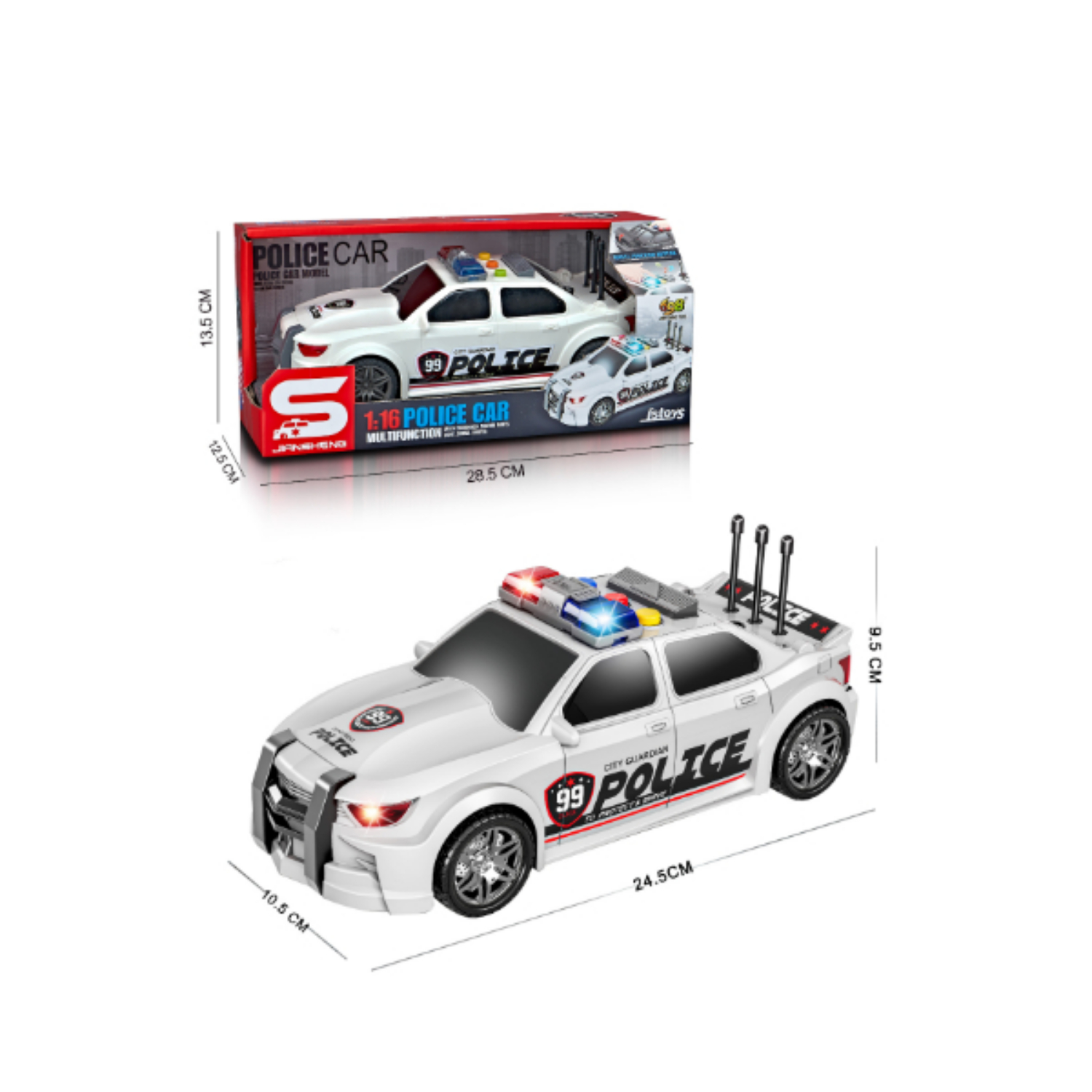 GD igračka policijski auto sa muzikom i svetlom 