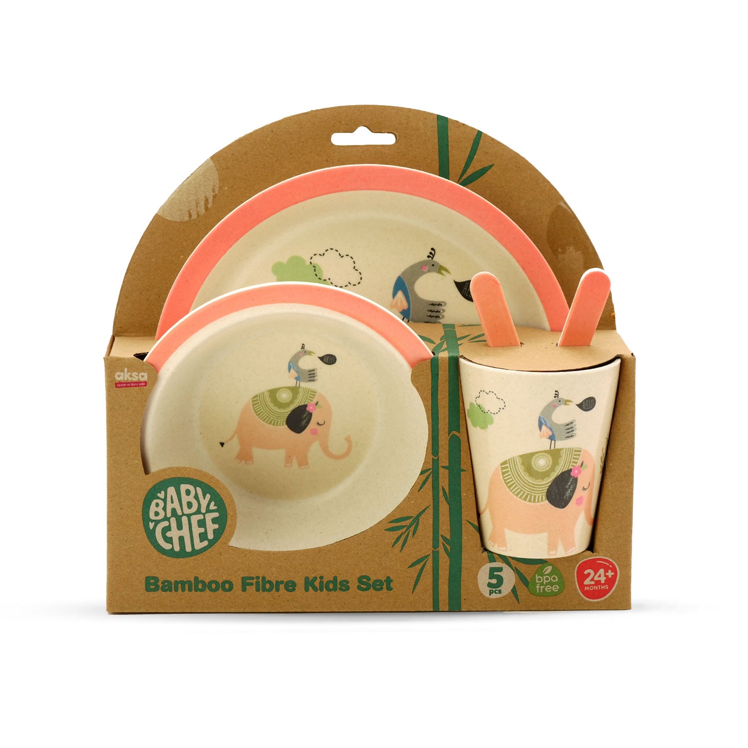 Baby Chef Bamboo Fibre Set za hranjenje 