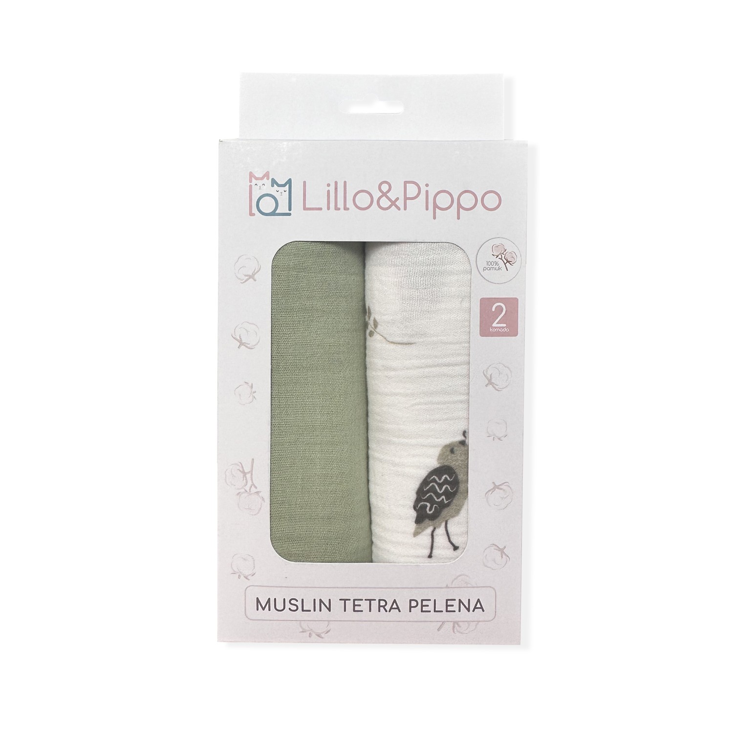 Lillo&Pippo muslin pelena 2/1 