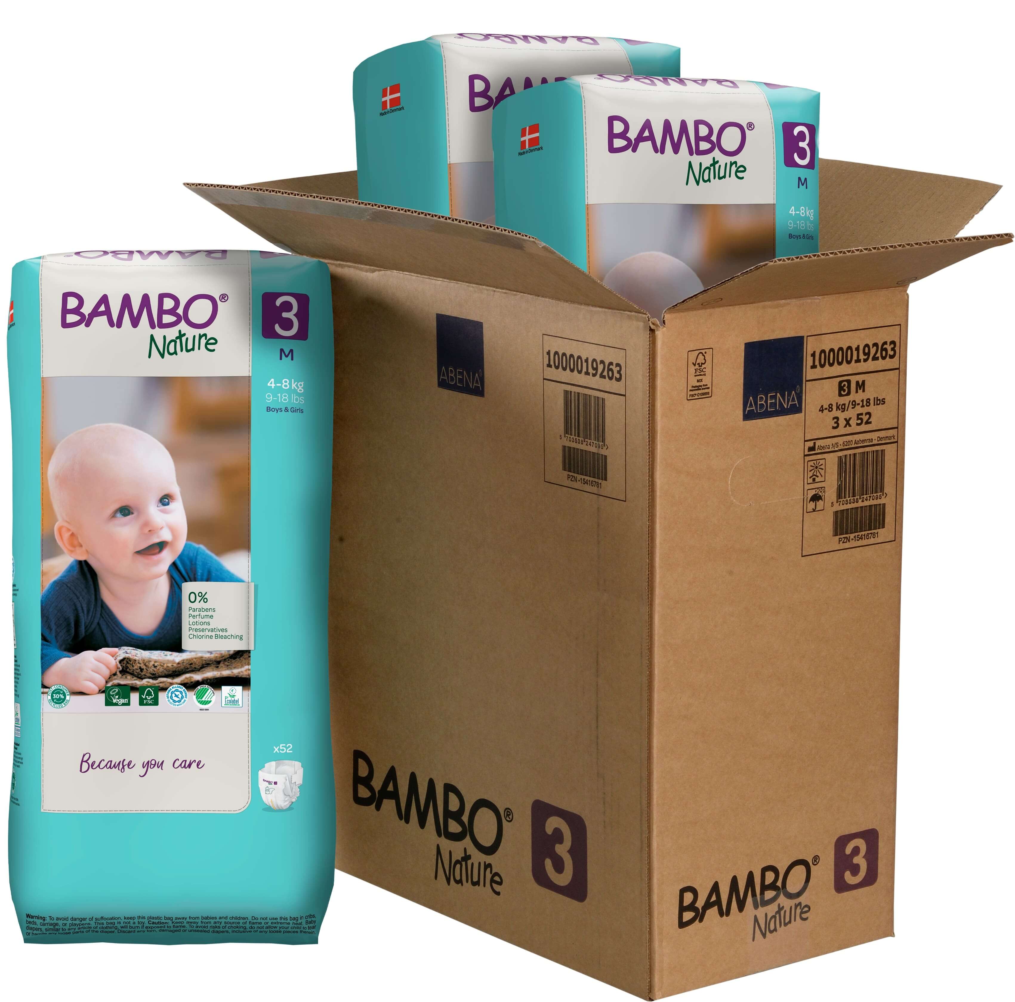 Bambo pelene mega box  3, 4-8 kg 156kom 