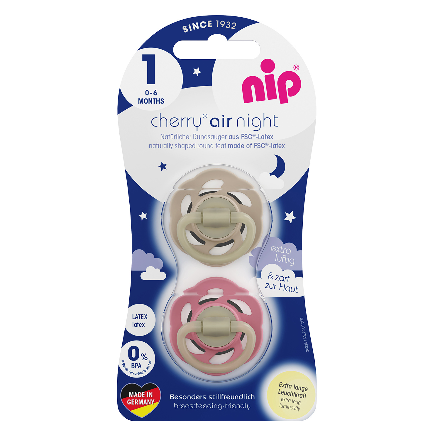 Nip Cherry Air svetleća laža od kaučuka,0-6,devoj. 