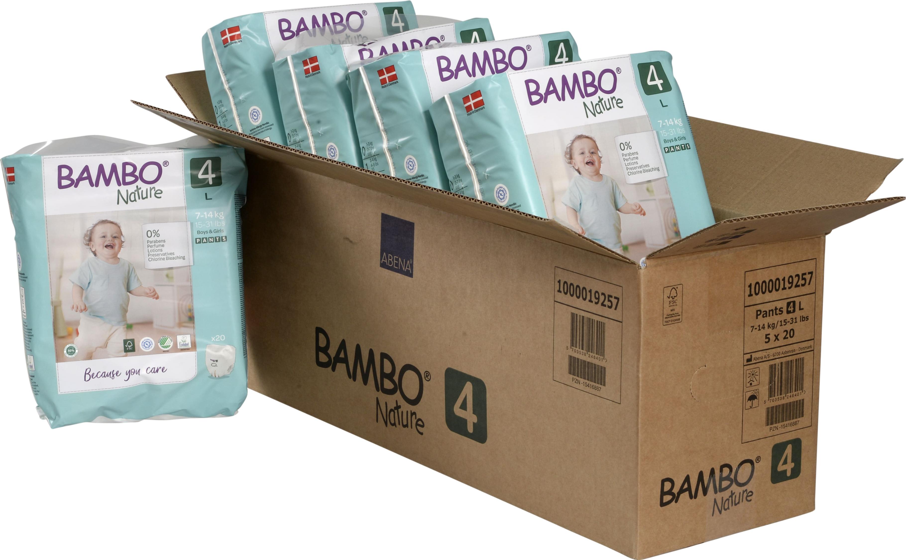 Bambo gacice mega box 4, 7-14kg, 100kom 