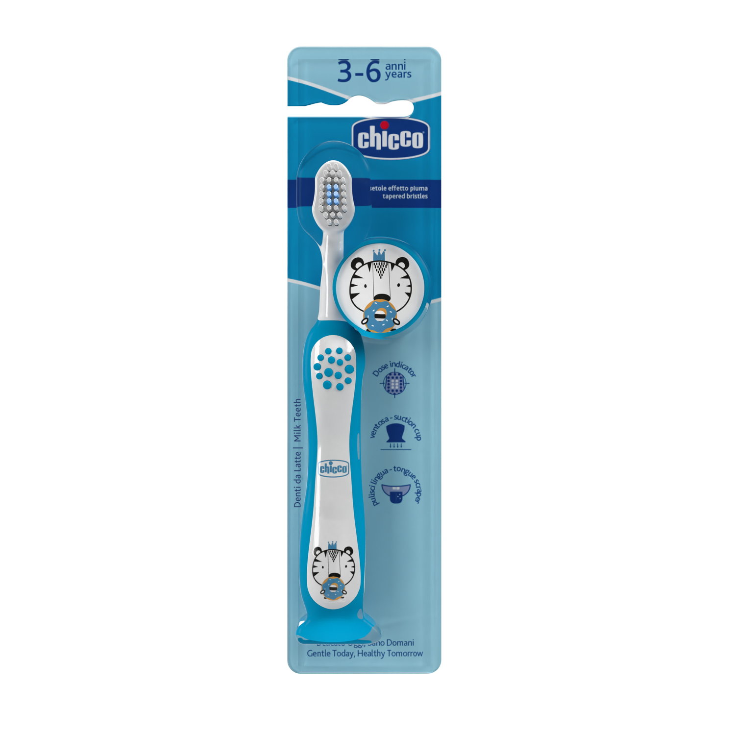 Chicco četkica za zube tiger,3-6 godina 