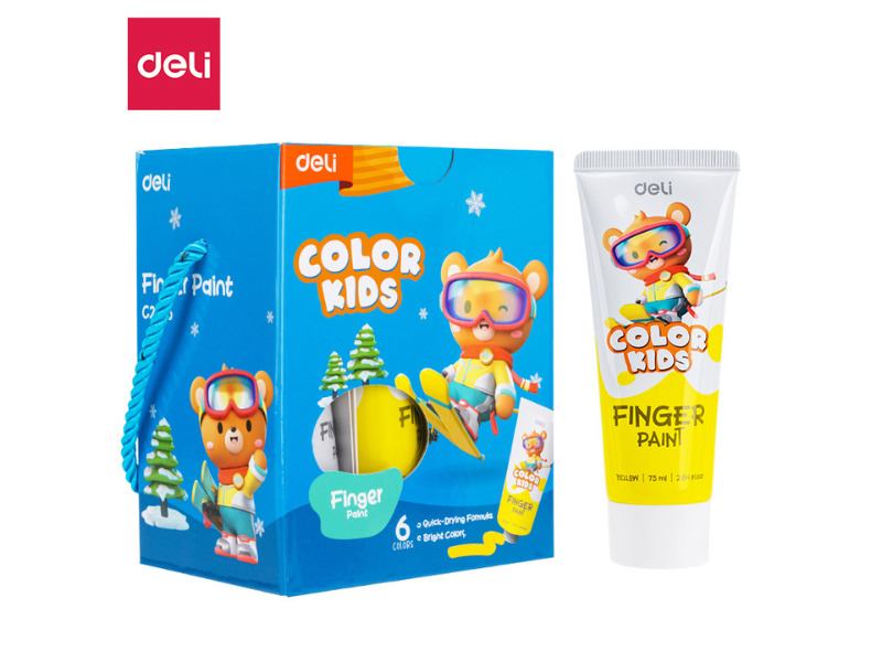 Boja za prste tempera 6 x 75ml 