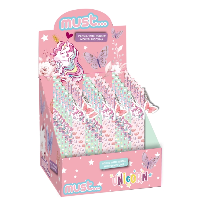 Must olovka suha sa priv.gum. Unicorn leptir 36/1 