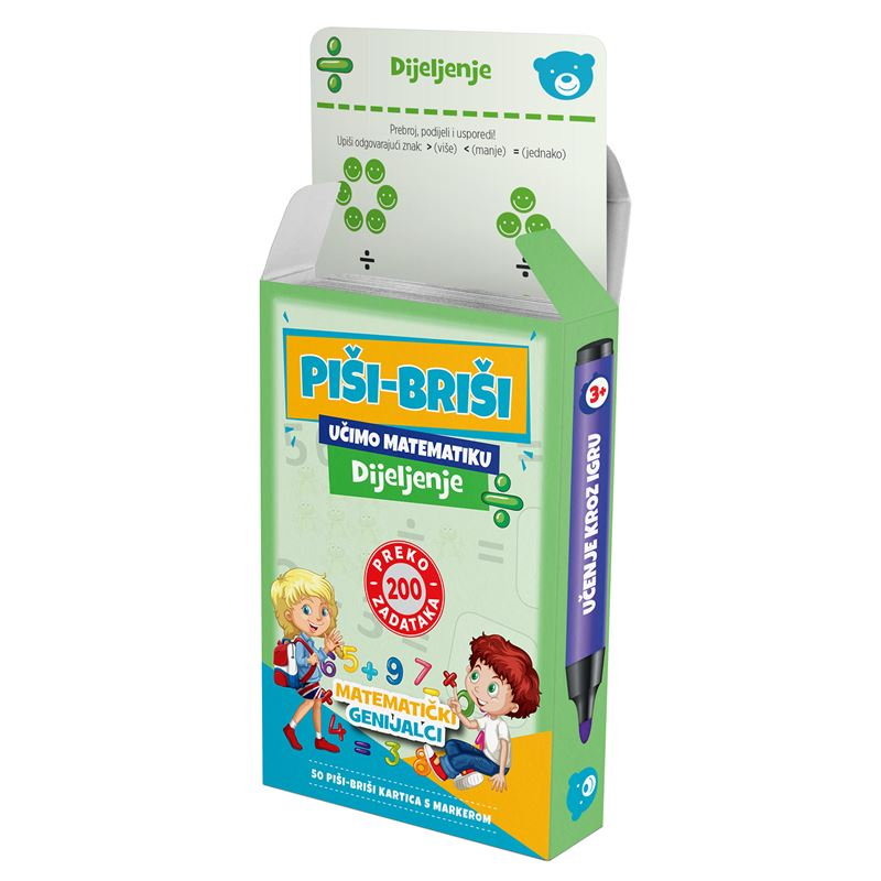 Edukativne igre piši-briši+marker:Dijeljenje 