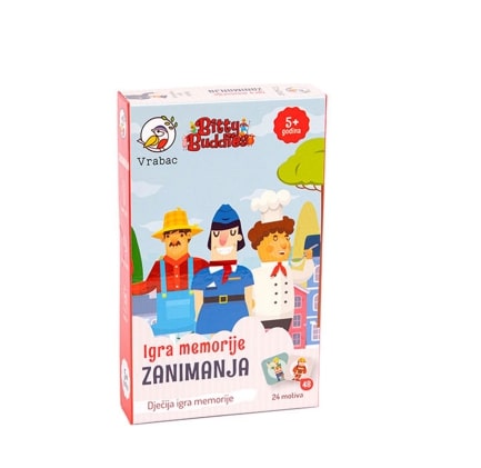 Vrabac Bitty buddies, igra memorije zanimanja 