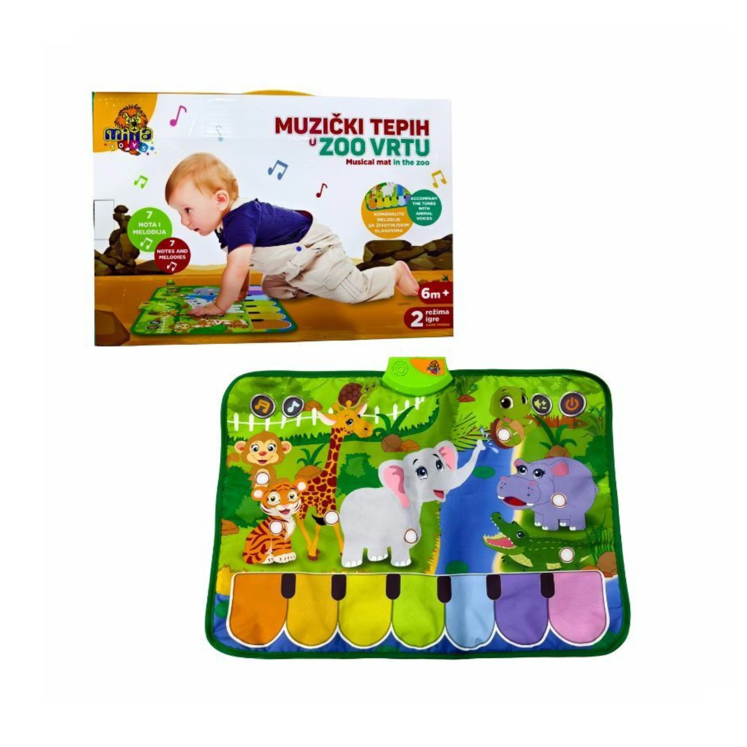 Milla Toys Muzički tepih u ZOO vrtu 70x48cm 