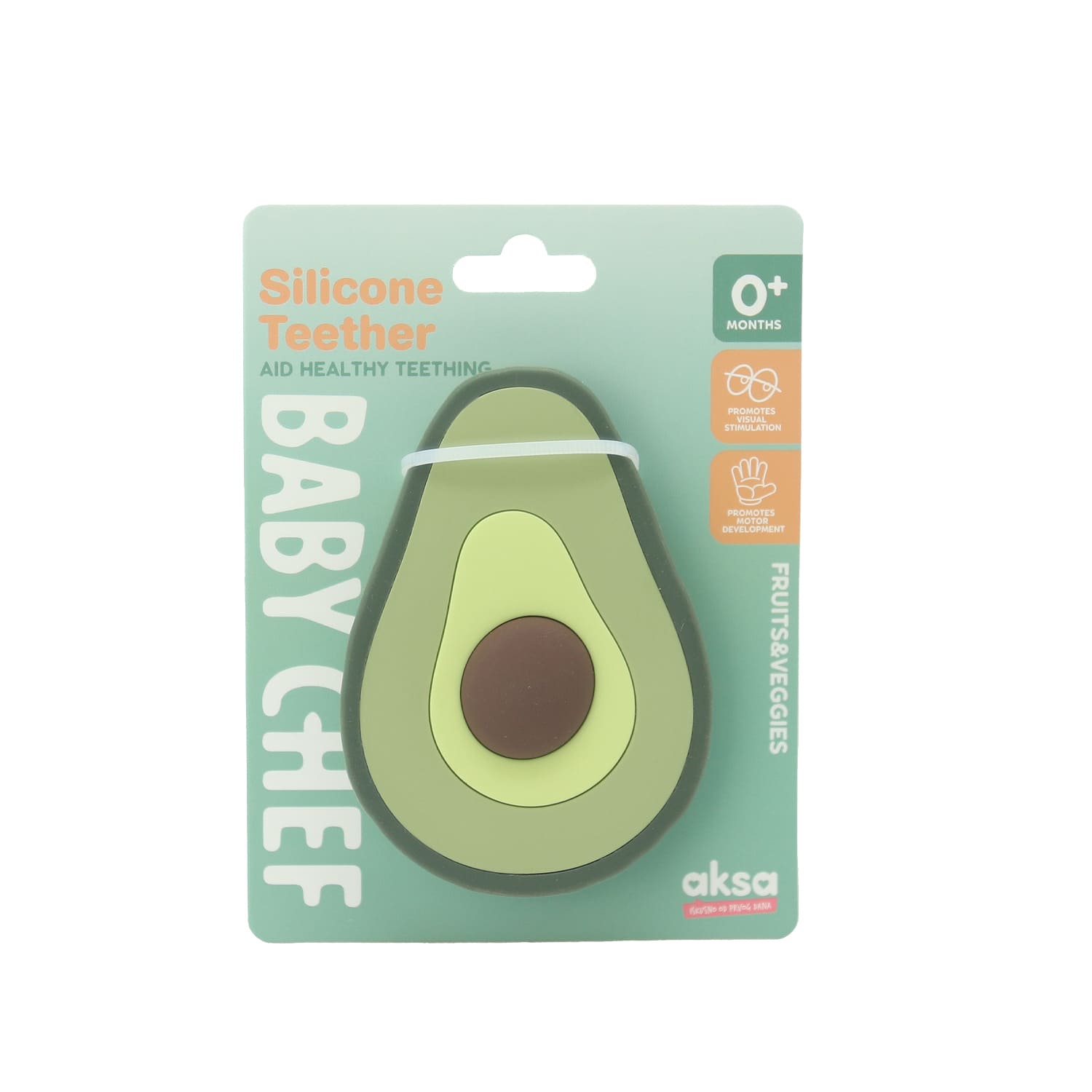 Baby Chef silikonska glodalica, avokado 