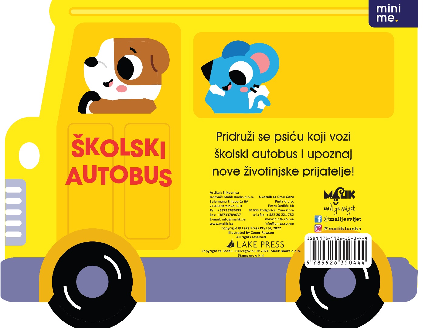 Malik mini me vozila-školski autobus 