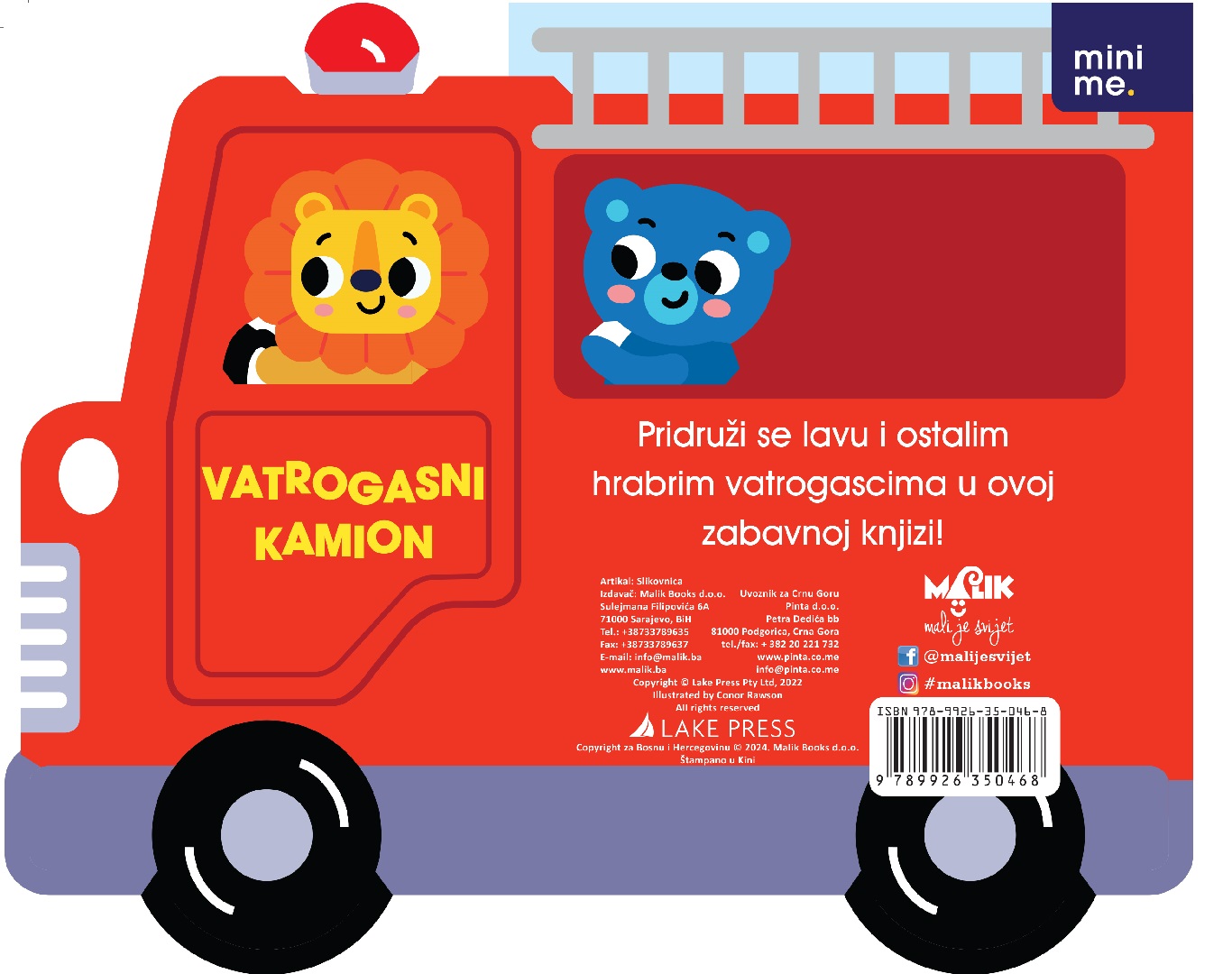Malik mini me vozila-vatrogasni kamion 