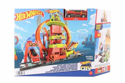 Hot Wheels set za igru vatrogasna superstanica 