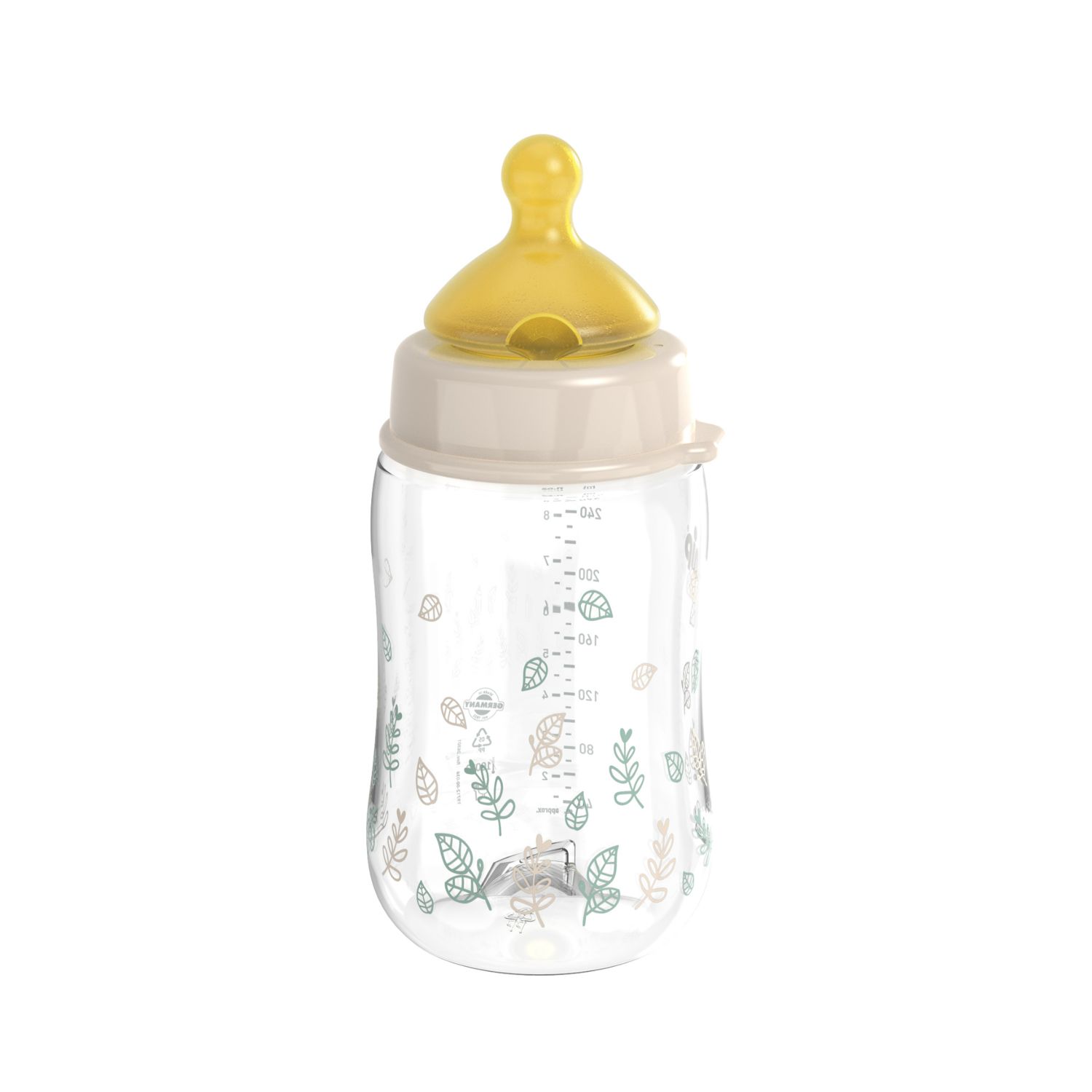 Nip Green PP flašica bež 240ml 0m+, M protok 