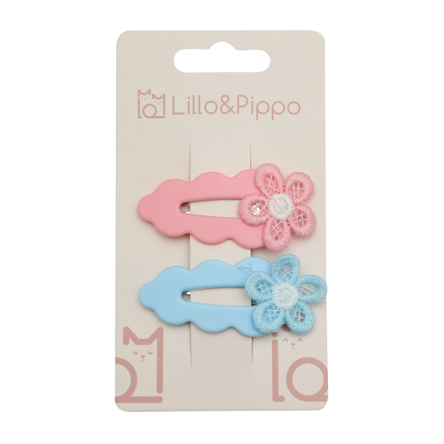 Lillo&Pippo šnalice za kosu 2/1 cvet 