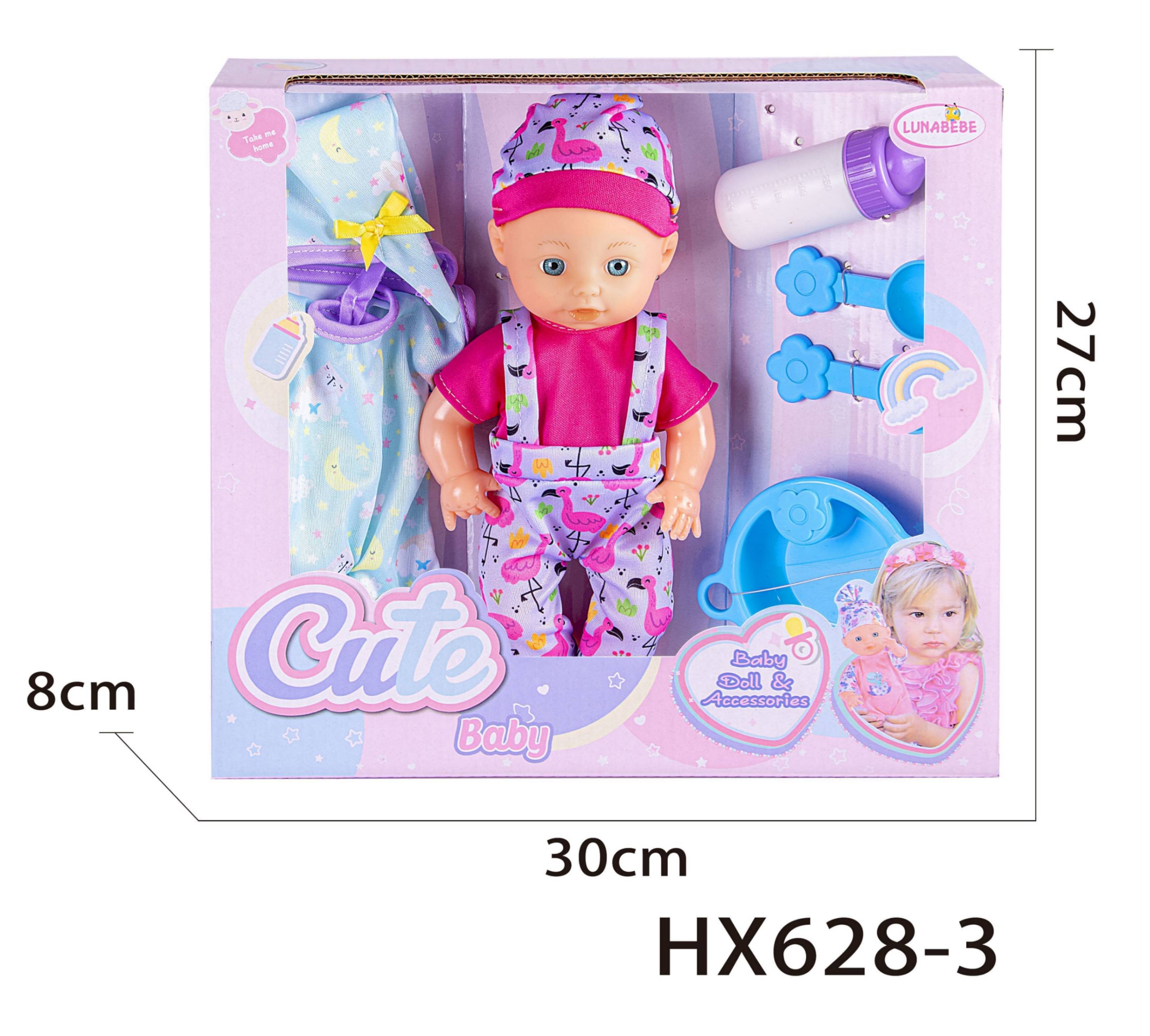 Hk Mini lutka baby born sa dodacima, plava 