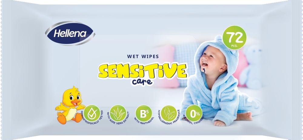 Hellena vlažne maramice sensitive care 72/1 