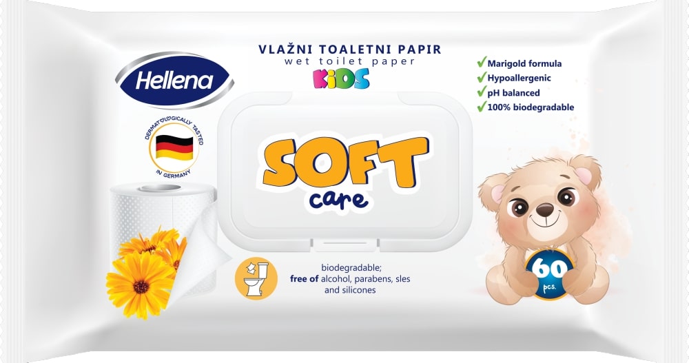 Hellena vlažni toalet papir soft care 60/1 