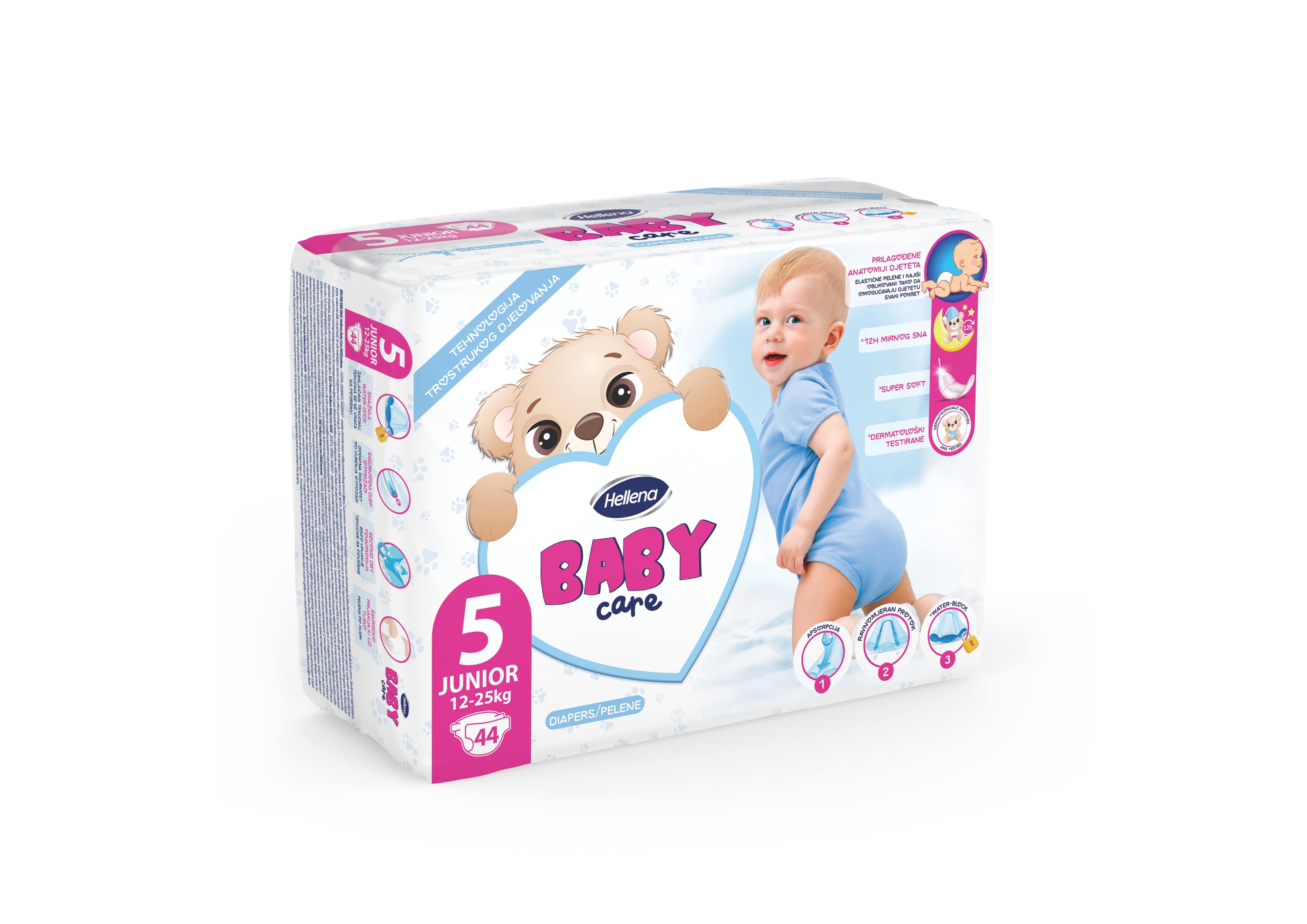 Hellena baby care pelene 5 junior 44/1 (12-25kg) 