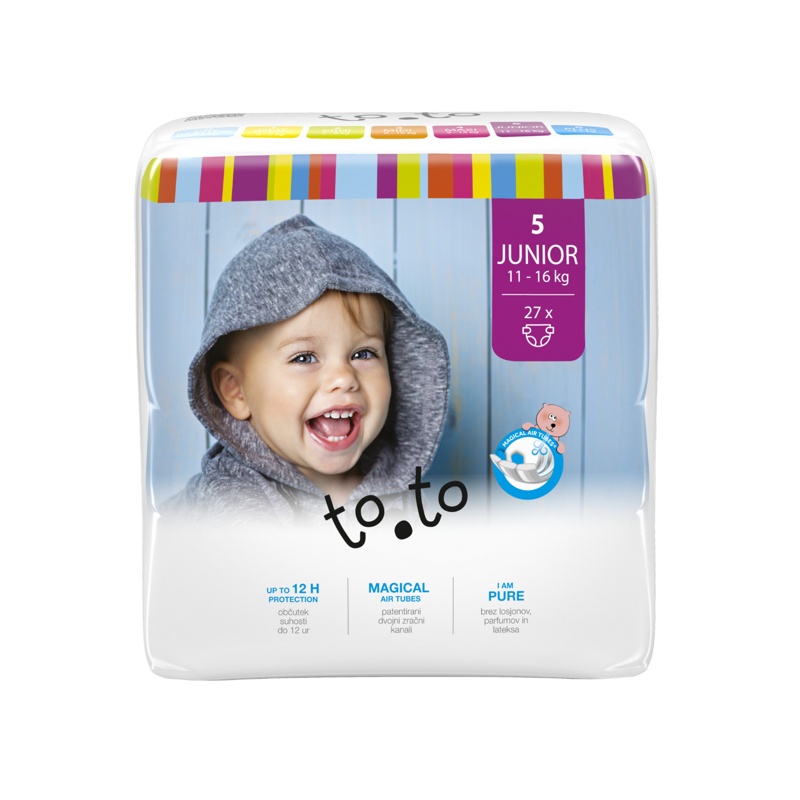 Tosama to.to pelene 5 junior 11-16kg 27kom 