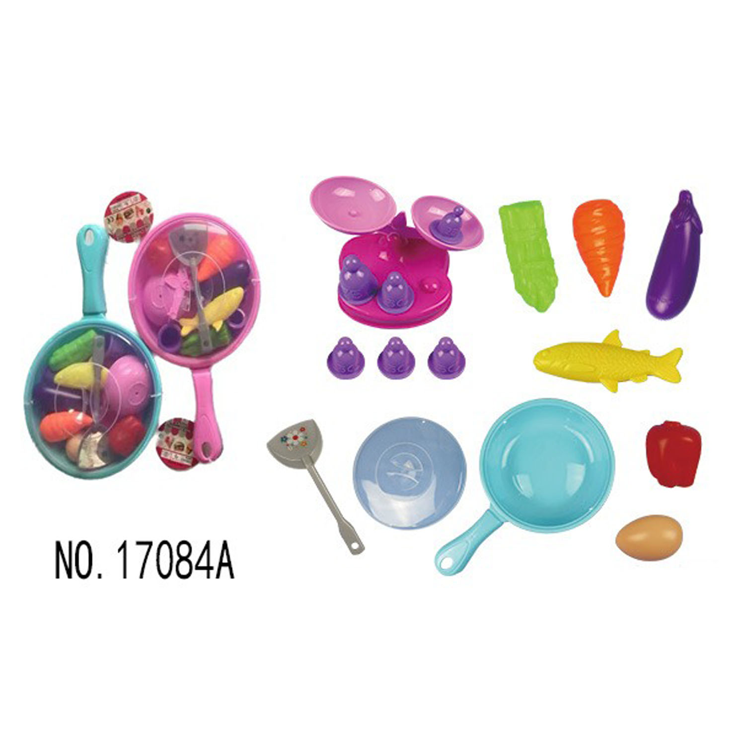 HK Mini kuhinjski set za igru sa posuđem i hranom 