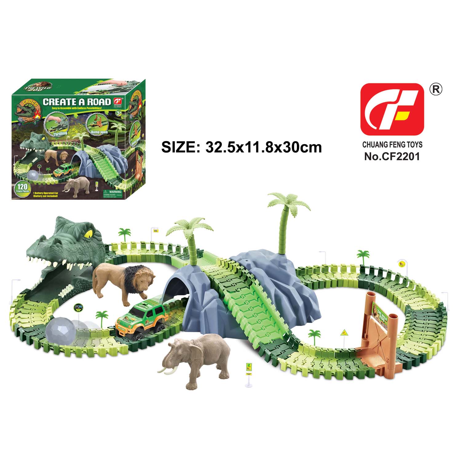 HK Mini uradi sam dino staza sa autom, 120kom 