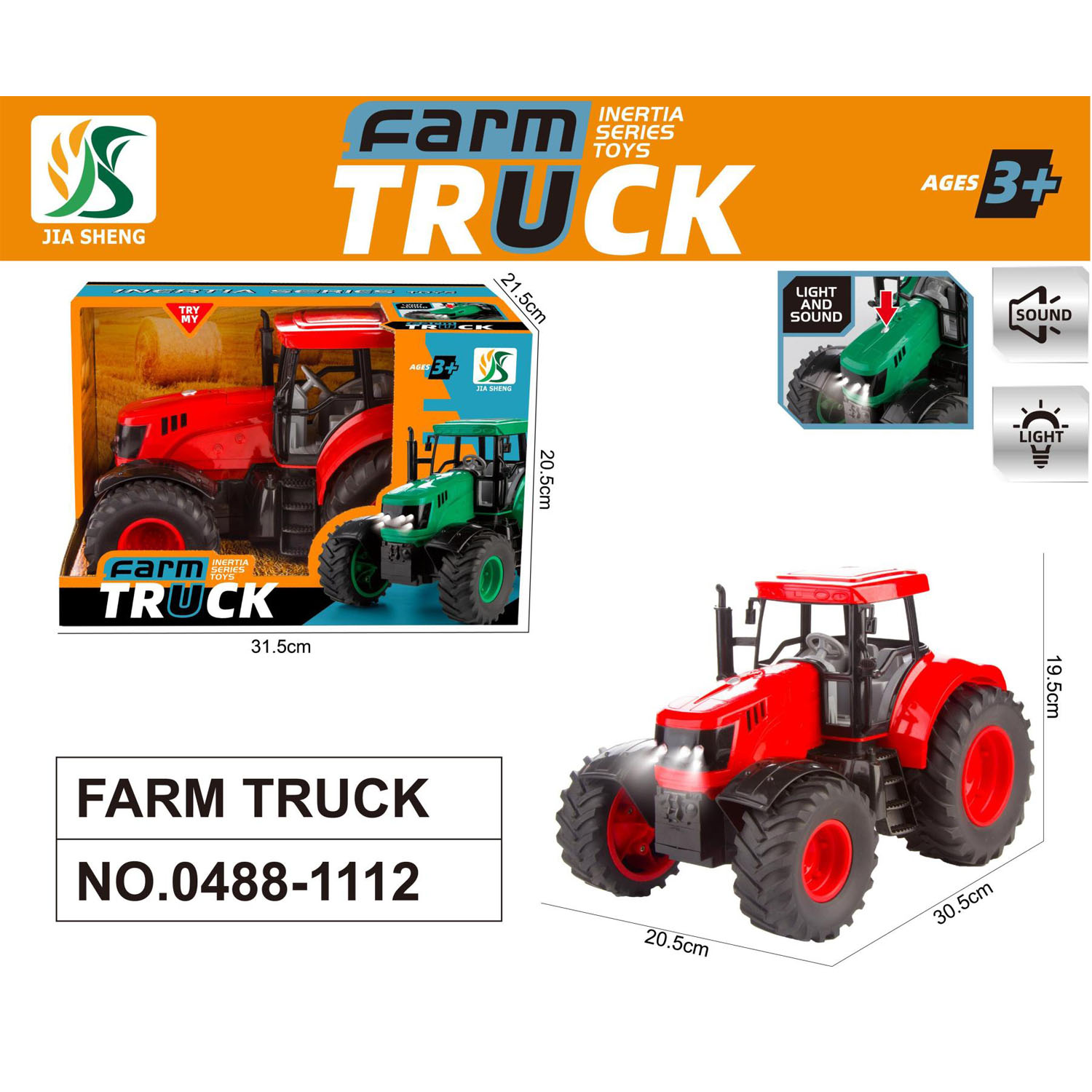 HK Mini farmerski traktor, zeleni 