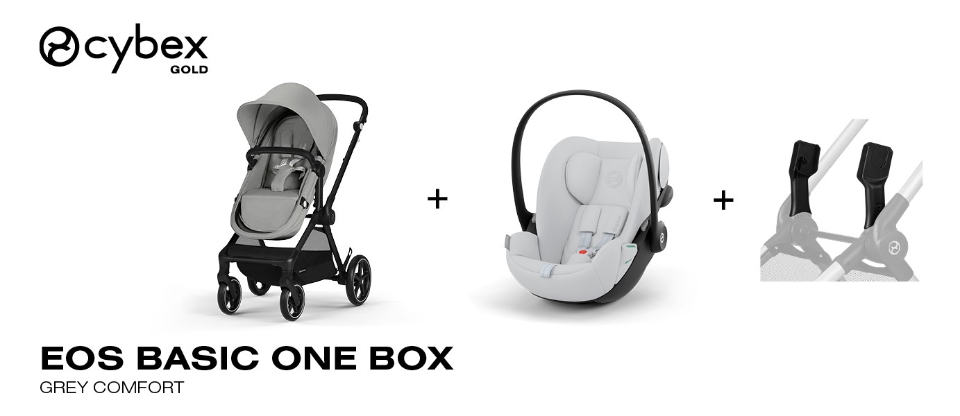 Cybex duo sistem Eos Cloud G, Stone Grey(Crni ram) 